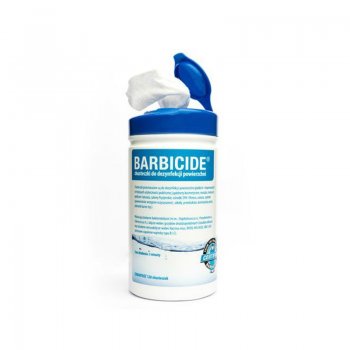 Virsmas dezinfekcijas salvetes BARBICIDE, 120 gab. | Surface Disinfecting Wipes