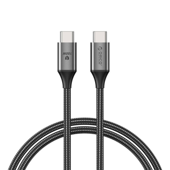 Orico Cable USB Type C to USB Type C 100W 1m, Black | Lādētājvads Datu Pārraides Kabelis