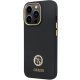 Apple iPhone 13 Pro Max 6.7\'\' Guess Silicone Logo Strass 4G Case Cover (GUHCP13XM4DGPK), Black | Telefona Maciņš...