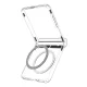 Spigen Ultra Hybrid Pro MagSafe vāciņš priekš Samsung Galaxy Z Flip 8, caurspīdīgs/balts