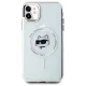 Karl Lagerfeld IML Metal Choupette Head MagSafe iPhone 11 / Xr vāciņš, balts