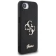 Guess Fixed Glitter Big 4G vāciņš priekš iPhone 16e, melns