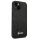 Guess iPhone 14 Plus / 15 Plus vāciņš Glitter Script, melns