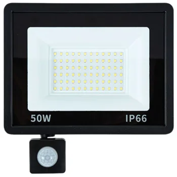 Светодиодный прожектор LED 50W 6000K с датчиком движения и...