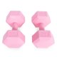 Шестигранные гантели Modernhome HCD-10-PK, 2 x 5 кг, розовые