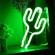 Декоративный LED неон Кактус, зеленый