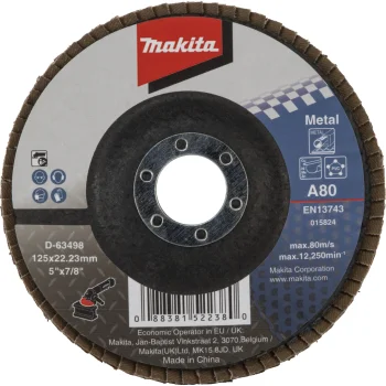 Makita lapiņu slīpdisks 125 mm A80 D-63498