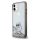 Чехол Karl Lagerfeld для iPhone 11 Liquid Glitter Choupette, прозрачный