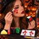 Vampire Halloween Makeup Kit with Fake Blood