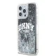 Чехол DKNY для iPhone 15 Pro Max Liquid Glitters Arch Logo, черный