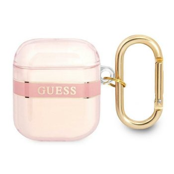Guess Чехол для AirPods Strap Collection Розовый