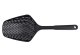 Kitchen Skimmer Spoon with Strainer, 34 cm, Black