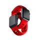 3mk Silicone Watch Strap for Apple Watch 42 / 44 / 45 / 49 mm, Red