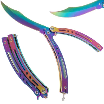 Ass saliekamais tauriņnazis, rainbow fade