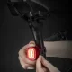Задний велосипедный LED фонарь Rockbros Q2S с системой Smart Stop, черный