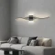 Melna Sienas Lampa Gaismeklis 60cm, Auksti balta gaisma | Black Wall Lamp