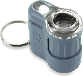 Карманный микроскоп Carson MicroMini, 20x, синий