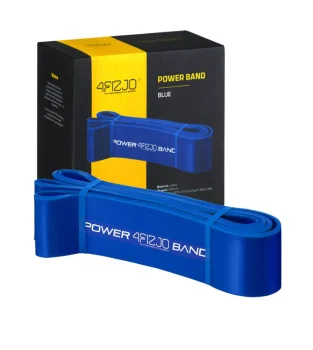 4Fizjo Power Band pretestības gumija treniņiem 36-45 kg, zila