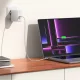 Spigen ArcStation Pro lādētājs + USB‑C 140 W kabelis – balts