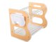 Two-Tier Dish Drainer Rack with Drip Tray and Cutlery Holder