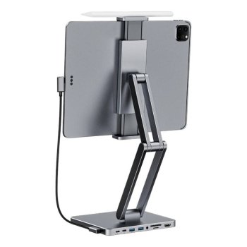 Док-станция с подставкой для планшета/iPad, INVZI, MH03, MagHub, 3x USB-C, 2x USB-A