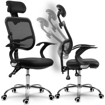 Sofotel Ryga Ergonomic Mesh Office Chair, Black