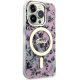 Guess iPhone 14 Pro Max vāciņš Flower MagSafe, rozā