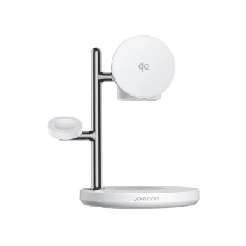 Беспроводное зарядное устройство Joyroom JR-W23 4в1 Qi2 с ночником, белое