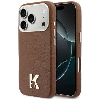 Karl Lagerfeld Karl Head Logo MagSafe чехол для iPhone 17 Pro – коричневый