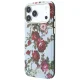Guess Blossom Roses Print MagSafe vāciņš iPhone 18 Pro / 17 Pro, zils