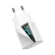 Baseus Super Si Quick Charger 1C 20W lādētājs ar USB-C uz Lightning kabeli 1m, balts