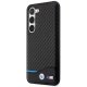 BMW Samsung Galaxy S23+ Case Leather Carbon Black