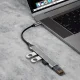 Разветвитель Dudao A16T 4-in-1 USB-C на 4x USB-A, Черный