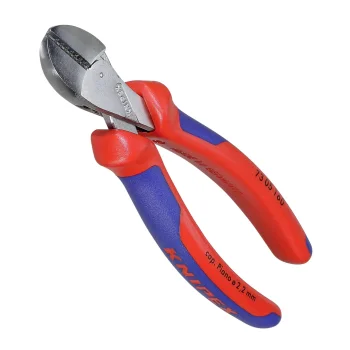 Kompaktās sānknaibles KNIPEX X-Cut 73 05 160, 160 mm, sarkana/sudraba