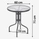 Sofotel So-981 Garden Furniture Set, Round Table and 2 Chairs
