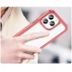 Outer Space Case for iPhone 14 Pro Max with Gel Frame, Red