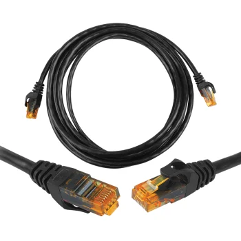 LTC tīkla kabelis UTP RJ45 8P8C Cat6e 2m, melns