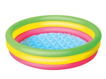 Bestway 51104 piepūšamais bērnu baseins, 102 x 25 cm, krāsains