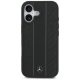 Mercedes Leather Laurel Leaves Stripes MagSafe Phone Case Cover iPhone 17 - Black