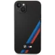BMW Silicone Slanted Stripes vāciņš iPhone 14 Plus / 15 Plus, melns