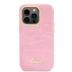 Guess Croco Collection vāciņš iPhone 14 Pro - rozā