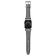 Ремешок Karl Lagerfeld Saffiano Monogram для Apple Watch 38/40/41 мм - серебристый