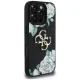 Чехол Guess Grained Roses Big 4G logo для iPhone 16 Pro 6.3\", черный