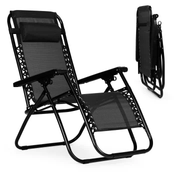 MultiGarden Zero Gravity Garden Lounger, Black
