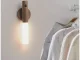LED sienas lampa ar kustības sensoru un magnētisku stiprinājumu, silti balta, tumši brūna