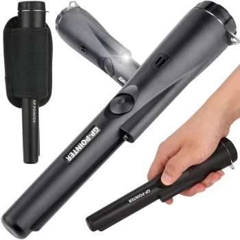 GP-Pointer rokas metāla detektors IP66, melns