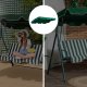 Dārza šūpoļu jumtiņš 200x120 cm ūdensnecaurlaidīgs MultiGarden, zaļš