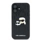 Apple iPhone 16 Plus 6.7\'\' Karl Lagerfeld Monogram Karl & Choupette Head Pin Cover Case, Black | Telefona Vāciņš...