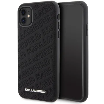 Karl Lagerfeld iPhone 11 / XR Case Quilted K Pattern, Black