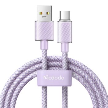 Mcdodo CA-3652 USB-A uz USB-C kabelis, 100W, 1.2m, violets